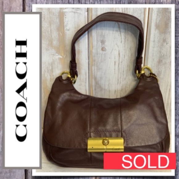 Coach Handbags - Coach Kristin Leather Hippie in Brown EUC